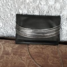 Dark Grey Double Flap Vegan Leather Bag With Chain Detail. Brand New Without Tags. Night Out Clutch Shoulder Bag With Chain Strap, Evening Shoulder Bag With Chain Strap For Night Out, Trendy Clutch With Chain Strap For Night Out, Trendy Evening Bag With Chain For Night Out, Trendy Chain Evening Bag For Night Out, Crossbody Shoulder Bag With Chain Strap For Night Out, Night Out Crossbody Shoulder Bag With Chain Strap, Chic Clutch With Chain For Night Out, Chic Evening Bag With Silver Chain