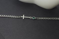 in the Cross is infusion of heavenly sweetness.... The perfect cross with birthstone jewelry gift for your best boyfriend. Let him know how much he means to you on his birthday, Christmas, wedding day, graduation or any Holiday. brother Jewelry , brother Necklace , Boyfriend Gift , Husband Gift , Guys Gift, Chain and clasp : Glossy Thick Waterproof S.Steel Cable Chain Dimension: 4.8 x 6.5 mmi +Adorable Sideways cross charms features extremely high quality Matt Rhodium Plated big cross 20 mm . small sideways cross 15mm ( in the listing) HELP WITH Necklace SIZING: The best way to determine the proper length to order is to drape a string around your neck, and to cut it once you have determined the length that suits you. Use that measurement as a guide to ordering the closest length available Nickel-free Cross Bracelet Gift, Stainless Steel Cross Bracelet As A Gift, Cross Shaped Stainless Steel Bracelet As Gift, Stainless Steel Cross Bracelets As Gifts, Stainless Steel Cross Bracelet As Gift, Cross Shaped Stainless Steel Bracelet Gift, Silver Cross Jewelry For Friendship, Brother Necklace, Necklace Boyfriend