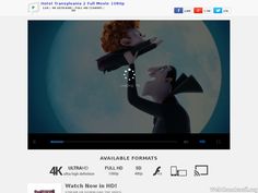 a screen shot of an animated movie being viewed on the webpage, which is also available for viewing