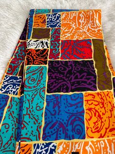 This African Fabric is high quality African print made from 100% cotton and it's 45 inches wide. It is used for making African Clothing, African quilts, & For Home decoration. FYI: Print is Double sided. The listing is for 1, 6 yards and Headwrap Each piece of fabric measures:  36in by 45in for 1 yard 216in by 45in for 6 yards 70in by 22in for Head wrap If you purchase more than one yard, you will receive one continuous piece. *If you require more than what I have listed, feel free to send me em Multicolor Batik Print Fabric For Festivals, Yellow Fabric With Traditional Patterns For Festivals, Multicolor Block Print Digital Prints For Festivals, Traditional Multicolor Cotton Fabric With Batik Print, Multicolor Block Print Fabric For Festivals, Multicolor Ankara Fabric With Block Print, Multicolor Batik Print Fabric Patterns, Multicolor Batik Print Fabric And Notions, Multicolor Batik Print On Ankara Fabric