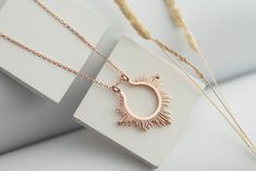 🎉 The Perfect Solution for Women Who Wear Rings: Keep Your Rings Safe and Stylish!  Rings are not only elegant accessories but also carry precious memories. However, there are certain situations where you might need to remove your rings. In these moments, our Ring Holder Necklace offers the perfect solution to keep your rings safe and stylish. Ring Holder Necklace Gold Wife Gift When Should You Remove Your Rings? 💖 Sports and Exercise: Rings can get damaged or irritate your skin during physical activities. Prevents your ring from getting scratched or lost during weightlifting, yoga, or running. 💖 Cleaning and Household Chores: Chemicals used in cleaning can tarnish your rings. Reduces the risk of losing or damaging your ring while washing dishes or cooking. 💖 Swimming and Showering: Ch Dainty Sterling Silver Jewelry For Wedding Gift, Ring Keeper Necklace, Ring Necklace Holder, Wear Rings, Sun Jewelry, Ring Holder Necklace, Necklace Sun, Her Ring, Sun Necklace