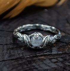 Moonstone Ring, Gift for Girlfriend, Fine Jewelry, Branch Ring, Wedding Ring, Moonstone Jewelry - Etsy Nature Inspired Rings Silver, Woman’s Rings, Wedding Band Rings Women, Raw Cut Rings, Elf Rings Wedding, Simple Unique Engagement Rings Silver, Pagan Wedding Rings, Medieval Engagement Rings, Simple Vintage Engagement Rings Silver