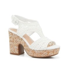 Impo-Odelina Sandal Complement looks with the intricate detailing of the Odelina sandals from Impo. This pair is complete with a woven upper, floral detailing along the platform, and a chunky heel. The Platform, Chunky Heel, Chunky Heels, Sandals, Heels, Free Shipping, Floral