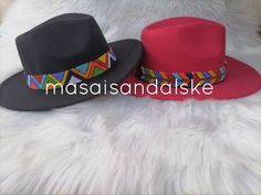 You want to feel the beauty, you want to run that city, you want to be the best then to finalize the masterpiece you need fedora hat. This a combination of African hat of diffrent colours. The colours are well selected to match and alway fit any of your outfit. The upper part has a perfect beaded pattern which always shine and stand on it's own The pattern are multicolored with all beads put in consideration Beads can be made based on your colours prefence.it can be worn during party, beach part African Hat, Hats Fedora, Hats Cowboy, Holly Wood, Beaded Hat Bands, African Hats, Hat Fedora, Love My Sister, Beaded Hat