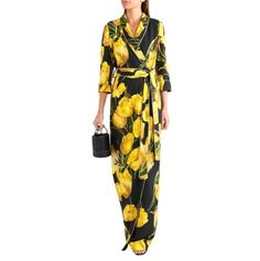 ad eBay - Find many great new & used options and get the best deals for AUTH Dolce & Gabbana yellow tulips floral printed black dress 36it at the best online prices at eBay! Free shipping for many products! Chic Yellow Maxi Dress For Formal Occasions, Formal Yellow Floral Print Dress, Yellow Fitted Maxi Dress For Workwear, Chic Lemon Print Dress, Yellow Maxi Dress For Work, Elegant Yellow Floral Print Dresses, Chic Yellow Maxi Dress For Work, Yellow Floral Print Evening Dress, Crepe Maxi Dress