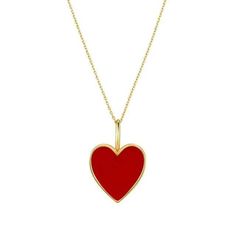 PRODUCT DETAILS Material : 18k Solid Yellow Gold  Style :Minimalist Red Enamel Heart Necklace  Pendant Size : 7MM * 9MM Chain : 18k Solid Yellow Gold Chain : Link Chain   Size : 40cm + 5cm  Weight : 1.30GM Occasion : Birthday, Anniversary, Engagement, Gift, Party, Wedding This beautiful Minimalist Heart Necklace can be a special gift for your loved one for special occasions such as Engagement,wedding, anniversary, birthday, Christmas or any meaningful occasion. Available in 14K / 18K / PT950, Rh Elegant Enamel Heart Cut Jewelry, Elegant Heart Cut Enamel Jewelry, Formal Red Enamel Necklaces, Formal Red Enamel Necklace, Red Enamel Round Necklace, Red 14k Gold Heart Cut Jewelry, Elegant Enamel Heart Pendant Jewelry, 14k Gold Heart Cut Red Jewelry, Yellow Gold Enamel Heart Pendant Necklace