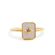 Gold Plated Brass White CZ Starburst Ring, Victorian Ring, Inspiration Aesthetic, Anatomical Heart, Victorian Rings, Tungsten Carbide, Pearl Ring, Bling Bling, The Spirit