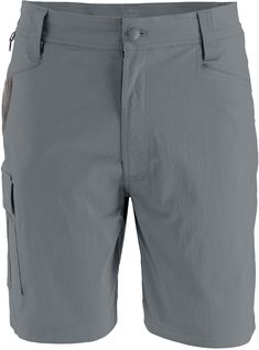 Our Legendary Mens Quick Dry Stretch Flat Front Casual Hiking Shorts are the perfect blend of style and functionality for outdoor enthusiasts. Whether youre conquering trails, setting up camp, or casting your line by the river, these shorts have got you covered. Gray Functional Outdoor Shorts, Gray Cargo Shorts For Outdoor, Gray Cargo Shorts With Pockets For Outdoor, Gray Cargo Shorts With Pockets For Outdoor Activities, Gray Bottoms With Functional Pockets For Outdoor, Hiking Shorts, Rugged Style, White Tail, Mossy Oak