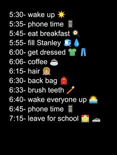 morning routine for school!! School Morning Routine 5 Am, Perfect School Morning Routine, Middle School Morning Routine, Routine Schedule, Every Teenagers