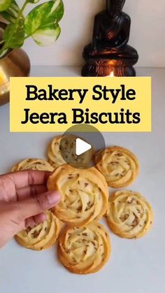 an image of a video showing how to bake style jeera biscuits