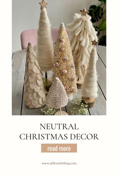 Pretty Neutral Christmas Decor Christmas Mantle, Feather Tree