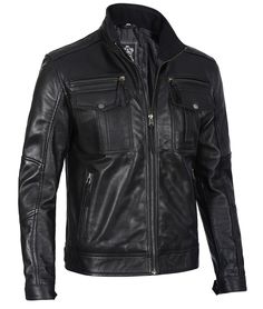 Men’s Black Racer Leather Jacket
A perfect blend of fashion and function so you’ll look your best from the moment you step out the door. This black leather biker jacket is made from 100% real lambskin leather. Its unique design included standup collar, nine pockets and quilted shoulder with button ups these all things make it creative and fabulous. Grab it to upgrade your fashion with this new style biker jacket. Black Cafe Racer, Maroon Leather Jacket, Dark Brown Leather Jacket, Cafe Racer Leather Jacket, Cafe Racer Design, Cafe Racer Style, Shirt Collar Styles, Cafe Racer Jacket, Black Leather Biker Jacket