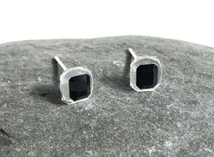 Darling and divine, little clear and black glass stud earrings made with original 1930s Art Deco doublet cabochons with clear and jet black glass stone layers in an octagonal shape measuring 6x5mm. These tiny glass studs are so elegant. There is slight variation in size from piece to piece but the overall look is the same. Such a great vintage find and in wonderful condition too. Perfect little vintage glass stud earrings for wearing any time, any where and with any outfit! What's not to love? A Natural Oils For Skin, Deco Originale, 1930s Art, 1930s Art Deco, Big Earrings, British Museum, Gorgeous Gift, Knit Outfit, Raw Brass