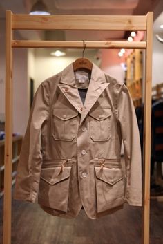 Nanamica Country Attire, Beige Jacket, American Casual, Mens Fashion Inspiration, Men's Leather Jacket, Work Jacket