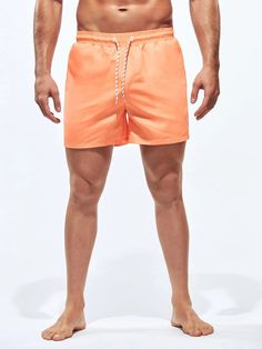 Discover effortless style with our Plain Solid Colored Swim Trunks. The boho-inspired design, complete with a plain pattern and drawstring waist, exudes laid-back vibes. These shorts are made from non-stretch fabric, offering a comfortable fit that moves with you. Features: Style: Boho Pattern Type: Plain Details: Drawstring, Pocket Type: Bottoms Bottom Type: Shorts Fabric: Non-Stretch Care Instructions: Machine wash, do not dry clean, wash with the soft detergent Body: Yes Lining: 100% Polyeste Beach Season Solid Color Shorts With Drawstring, Solid Color Drawstring Shorts For Beach Season, Solid Drawstring Shorts For Beach Season, Elastic Waistband Shorts For Beach Leisure, Summer Beachwear Bottoms For Leisure, Stretch Swimwear For Summer, Stretch Swimwear For Summer Leisure, Stretch Swimwear For Leisure In Summer, Solid Color Bottoms For Summer Leisure