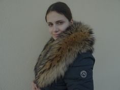 Genuine finraccoon fur collar thick and soft fur. Back side satin lining sewn on hand. Eye and hook closure. Length size app 115cm width size 15cm. Also matching cuffs available check our cuff section. Fur Parka, Real Fur, Fur Collar, Fur Collars, Canada Goose Jackets, Parka, Fur Coat, Winter Jackets, Cuff