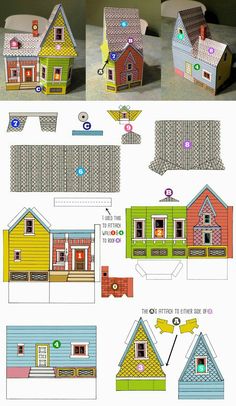 the instructions for how to make a paper dollhouse from scratchsticks and construction paper