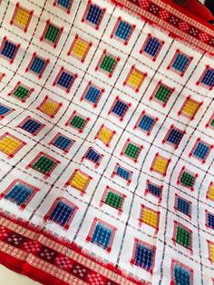 Women's  White Red Odisha Sambalpuri Pure Silk Handloom  with Red Border and Pallu Silk Gifts, Red Border, Pure Silk, Display Homes, India, Purses And Bags, Silk, Pure Products, Etsy Uk