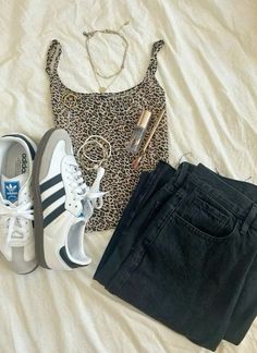 #ootdinspo #adidas #aesthetic #animalprint #jeanoutfitinspo Influencer Clothes, Brandy Outfits, Gain Confidence, Outfit Inspo Summer, Vanilla Girl, Winter Fit, Casual Preppy Outfits, Outfit Inspo Casual, Cute Lazy Day Outfits