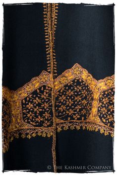 The opulent elegance of the Orient Paisley Shawl is apparent in the swirling tendrils and finespun whorls of the antique paisley pattern. A la mode for aristocratic European women in the 19th century, husbands and lovers traveling on the Silk Road would return with shawls like this as a lavish gift. As you array the Far East Shawl about your shoulders, holding your head high and proud–you can’t help feeling a bit like royalty. Size Fabric & Care Shipping * 80" long x 27" wide (203cm x 69cm) * We Traditional Formal Shawl With Intricate Embroidery, Elegant Shawl With Traditional Patterns For Eid, Luxury Embroidered Festive Traditional Wear, Traditional Formal Pashmina Shawl, Elegant Transitional Pashmina Shawl In Traditional Drape, Elegant Shawl With Motifs For Festivals, Elegant Traditional Shawl With Intricate Embroidery, Elegant Shawl With Traditional Patterns For Festivals, Elegant Pashmina Shawl With Intricate Embroidery For Festivals