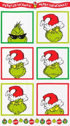 the grin's christmas sticker sheet