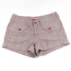 Y2k Low Rise Pink Mauve Plaid Shorts Size 5 Juniors Please See Photos For Measurements New With Tags Deadstock Brand: Maxrave 100% Cotton #Y2k #Darkacademia #Clueless #Meangirls Y2k Bottoms With Built-in Shorts, Y2k Bottoms With Built-in Shorts For Spring, Y2k Fitted Short Bottoms, Y2k Style Short Bottoms For Spring, Fitted Short Y2k Bottoms, Y2k Cotton Bottoms Short Length, Y2k Cotton Short Bottoms, Y2k Style Bottoms With Built-in Shorts, Y2k Cotton Shorts