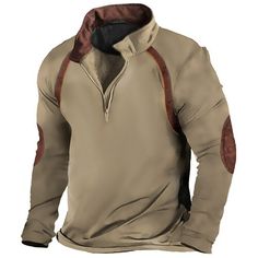 Season:Spring   Fall; Fabric:Polyester; Sleeve Length:Long Sleeve; Look After Me:Wet and Dry Cleaning,Washable; Gender:Men's; Style:Streetwear,Casual,Basic; Elasticity:Micro-elastic; Occasion:Daily,Holiday,Sports  Outdoor; Fit Type:Regular Fit; Pattern:Color Block; Neckline:Standing Collar; Sports Clothing Sub Category:Tactical,Zip Sweatshirt; Front page:FF; Listing Date:08/23/2023; Bust:; Length:; Shoulder Width:; Sleeve: Outdoor Techwear Sweatshirt With Long Sleeves, Techwear Long Sleeve Sweatshirt For Outdoor, Outdoor Long Sleeve Techwear Sweatshirt, Sportswear Sweatshirt With Pockets For Outdoor Activities, Solid Color Long Sleeve Outdoor Sweatshirt, Long Sleeve Solid Color Outdoor Sweatshirt, Techwear Long Sleeve Sports Sweatshirt, Outdoor Sportswear Long Sleeve Sweatshirt, Outdoor Sportswear Sweatshirt With Pockets