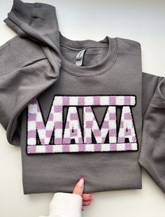 Lavender mama patch mama crew or hoodie  Gildan brand unisex Purple Letter Print Sweater For Fall, Winter Sweatshirt With Letter Patch Long Sleeve, Casual Embroidered Sweatshirt For Fall, Casual Heather Fleece Sweatshirt, Embroidered Patch Tops For Streetwear In Fall, Fall Heather Sweatshirt For Streetwear, Heather Color Sweatshirt For Fall Streetwear, Fleece Sweater With Letter Embroidery For Fall, Gray Letter Embroidery Sweatshirt For Fall