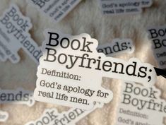 the words book boyfriends definition god's apoloy for real life men