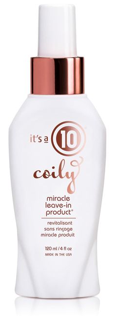 It's a 10 Coily Miracle Leave-In Hairstyles With Fringe, Bobbed Hairstyles, Bobbed Hairstyles With Fringe, Keep Hair Healthy, Blowdry Styles, Enhance Natural Curls, Luxury Hair Care, Curly Wavy Hair, Frizz Free Hair