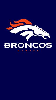 the denver football team logo on a dark blue background with an orange and white dragon