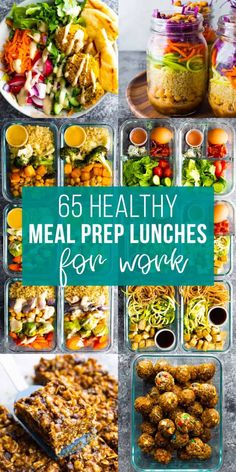 healthy meal prep lunches for work