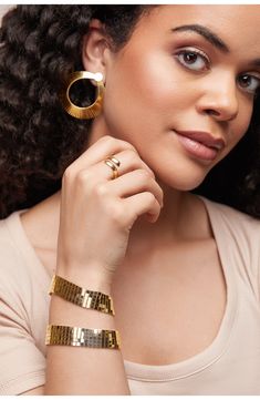 This sleek, stunning bypass ring handcrafted with beveled edges makes a sculptural accessory in gleaming 14-karat gold. 1/8" band width 14k gold Made in Italy Bony Levy, Bypass Ring, Beveled Edge, Yellow Gold Rings, In Italy, Sleek, Yellow Gold, Nordstrom, Sculpture