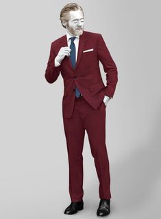 StudioSuits- Napolean Cherry Bomb Wool Suit Checks Pattern, Master Tailor, Pattern Weights, Wedding 2024, Cherry Bomb, Button Jacket, Wool Suit, Jacket Buttons, Wool Fabric