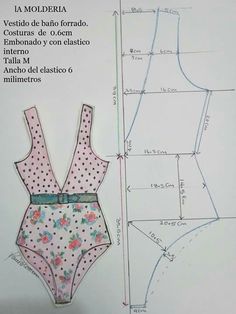 an image of a sewing pattern for a baby's bodysuit