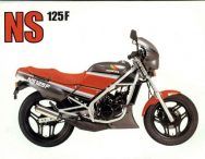 an advertisement for a motorcycle with the number n s on it's front tire