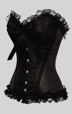 Pinup Doll, Corset Top Outfit, Corset Outfit, Corset Fashion, Corsets And Bustiers, Black Corset, Gothic Outfits, Goth Outfits, Edgy Outfits