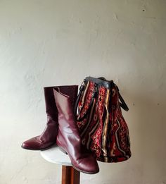 Vintage 90s era Steeplechase mid-calf burgundy leather low heel boots  10 3/4" height Made in Italy In good condition, shows signs of light wear Labeled as size 9 , but fits more like a size 10 ladies Please compare measurements below with something similar you may own -- Length of outsole- 10 1/2" width of ball of foot 3 3/4" Heel width 2" Fall Dark Academia, Oxblood Leather, Low Heel Boots, 90s Era, Dark Academia, Boot Shoes Women, Low Heels, Italian Leather, Mid Calf