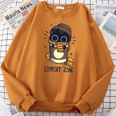 Black Cat Comfort Zone Sweatshirt Easy 30 day return policy Cat Comfort, Cool Sweatshirts, Really Cute Outfits, Kawaii Clothes, Comfort Zone, Aesthetic Outfits, Outfit Inspirationen, Pretty Outfits, Trendy Outfits