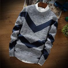 Men s Winter Sweater Casual Slim Pullover Autumn and Winter Round Neck Patchwork Knitted Sweater Shipping from the US. Easy 30 day return policy, 100% cotton, Double-needle neck, sleeves and hem; Roomy Unisex Fit. Mens Winter Sweaters, Mens Sweaters, Combination Fashion, Dots Dress, Winter Sweater, Cotton Long Sleeve Shirt, Knitwear Men, Pullover Men, Winter Sweaters