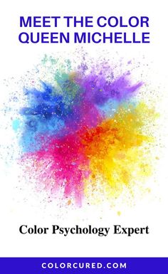 the book cover for meet the color queen michelle, featuring colorful powder sprinkles