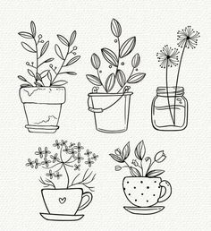 four potted plants are shown with the words separate files above them, and below it is