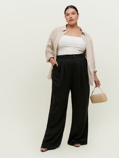 Mason Pant Es - Long | Reformation Mason Pant, Wide Leg Pants Outfit, 2023 Fashion Trends, Look Plus Size, Spring Capsule Wardrobe, Spring Summer 2023, Moda Plus Size, 2023 Fashion, Professional Outfits