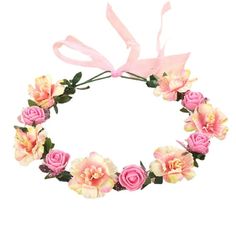 Description: This exquisite flower headband can comfortably fits all head shapes because of its adjustable ribbon. With the help of this wreath crown, you can choose a variety of clothes to match to show your charm and stand out from the crowd. Made of fabric material, it is safe and durable. The length of this flower crown is 55cm. It is suitable for weddings, theme parties, carnivals, photography, shows, travel and so on. Item Name: Flower Crown Headband Material: Fabric Features: Durable, Rea Artificial Flower Crown, Crown For Wedding, Wreath Crown, Rose Flower Headband, Name Flower, Bridal Halo, Flower Crown Headband, Girl Flower, Wedding Wreaths