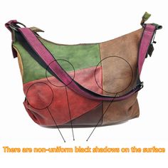 Patchwork Cowhide Leather Hobo Bag Women Shape: Satchels - Handbags Type: Shoulder BagsMain Material: Genuine Leather - Closure Type: ZipperHardness: SOFT - Style: VintageLining Material: COTTON - Pattern Type: PatchworkNumber of Handles/Straps: Single - Interior: Cell Phone PocketInterior: Interior Zipper Pocket - Decoration: NoneOccasion: Work, Office, Daily, Casual, OutsideMaterial: First layer leather, natural leather, real leather Multicolor Soft Leather Satchel Shoulder Bag, Multicolor Soft Leather Shoulder Satchel, Multicolor Soft Leather Rectangular Shoulder Bag, Multicolor Soft Leather Crossbody Bag, Leather Multicolor Tote Hobo Bag, Multicolor Leather Hobo Bag Tote, Multicolor Leather Rectangular Hobo Bag, Multicolor Leather Tote Hobo Bag, Multicolor Leather Hobo Bag