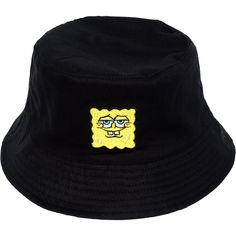 PRICES MAY VARY. SPONGEBOB BEACH HAT: Reversible black SpongeBob outdoor hat with SpongeBob face logo on the front, and vibrant patterned SpongeBob facial expressions on the interior lining ONE SIZE: Cap can be adjusted to fit adult men and women's heads of all shapes and sizes WIDE BRIM: Hiking bucket hat features a wide brim to provide sun protection and keep UV rays out of your eyes 100% COTTON: Brimless hat is composed of lightweight and durable cotton fabric which allows for instant comfort Black Brimmed Bucket Hat One Size, Reversible Black Bucket Hat, Black Outdoor Bucket Hat, Black Bucket Hat For Outdoor Activities, Black Reversible Hat For Streetwear, Black Reversible Bucket Hat With Curved Brim, Black Reversible Bucket Hat, Adjustable Black Bucket Hat, Adjustable Black Bucket Cap