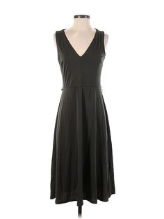 H&M Cocktail Dress Size: Small Black Dresses - used. 95% POLYESTER, 5% ELASTANE, Midi, V-Neck, Solid, Knee Length, Sleeveless | H&M Cocktail Dress: Black Solid Dresses - Size Small Casual Fit And Flare V-neck Maxi Dress, H&m V-neck Midi Dress For Summer, H&m V-neck Maxi Dress, Stretch V-neck Dress For Formal Summer Occasions, Sleeveless V-neck Stretch Dress For Spring, V-neck Stretch Sleeveless Dress For Spring, V-neck Sleeveless Stretch Dress For Spring, Stretch Sleeveless V-neck Dress For Spring, H&m V-neck Dress For Formal Occasions