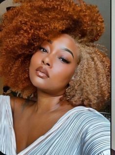 Red And Blonde Natural Hair Black Women, Ginger And Blonde Hair Color, 4c Blonde Hair, Red And Blonde Hair Color Black Women, Haircolor Idea 2024, 4c Hair Dye Ideas, Ginger Hair Dye Black Women, 4c Hair Color Ideas, Ginger And Blonde Hair Black Women