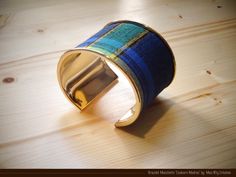 oooooo Width of the Cuff Bracelet of your choice: - 2.6 cm - 3.4cm - 4.7cm - 2 inches Ethnic cuff bracelet 'Madras Color' in Madras fabrics Cuff bracelet in traditional Madras fabrics from the West Indies -in blue-green, yellow tones Ethnic Style - traditional ethnic patterns - madras - Fabrics from Martinique Gold metal bracelet Madras jewelry © La Touch'Turkoiz -------------------------------------------------------------------------------- * * * Packaging and shipping: You will receive your o Blue Cuff Bracelet Gift, Handmade Blue Cuff Bangle, Fabric Cuff Bracelet, Metal Bracelet, Cuff Bangle Bracelet, Fabric Cuff, Traditional Fabric, Ethnic Patterns, Yellow Tones