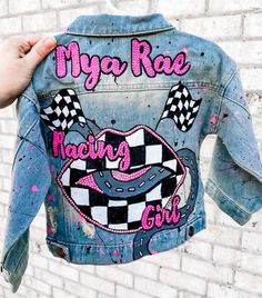 These have been so popular at my business and my customers LOVE how their jacket comes out! You can send in your own designs or explain what you want. If you are looking for a mystery design, that works too! Just be very detailed with how you are wanting your jacket to look! Jackets must be handwashed and hung up to dry! Custom Artwork Long Sleeve Cotton Denim Jacket, Customizable Long Sleeve Denim Jacket, Customizable Cotton Denim Jacket For Fall, Customizable Cotton Fall Outerwear, Customizable Denim Outerwear For Fall, Long Sleeve Cotton Denim Jacket With Custom Artwork, Trendy Customizable Long Sleeve Denim Jacket, Customizable Fitted Denim Jacket, Casual Style, Trendy Cotton Denim Jacket With Custom Artwork